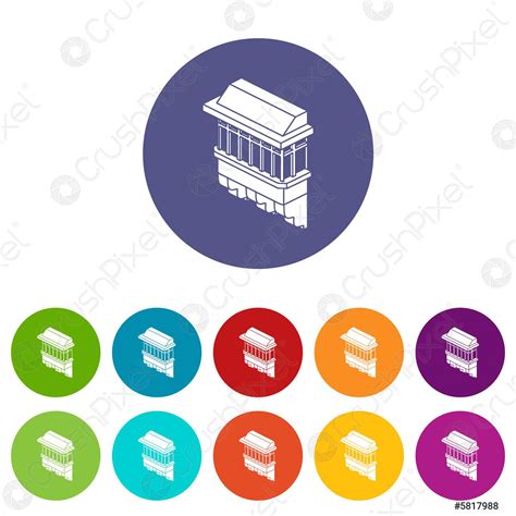 Classic Balcony Icons Set Vector Color Stock Vector 5817988 Crushpixel