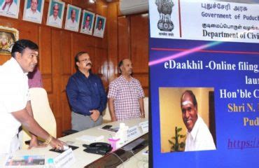 Launch Of E Daakhil Portal By Honble Minister Of Civil Supplies