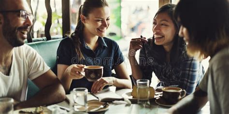 Group of People Drinking Coffee Concept Stock Image - Image of juice ...