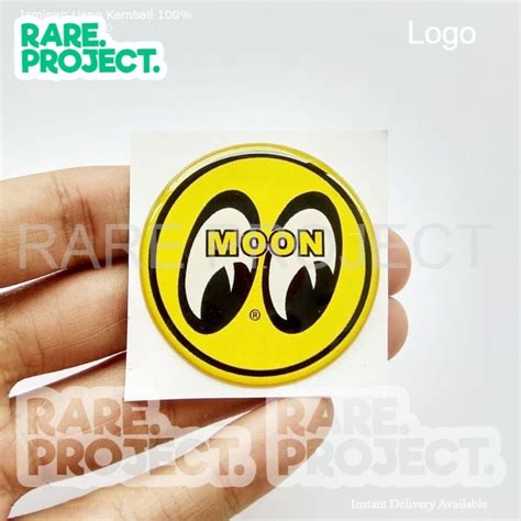 Jual Mooneyes Bulat Emblem Stiker Resin Lentur Aksesoris Body Motor Dan