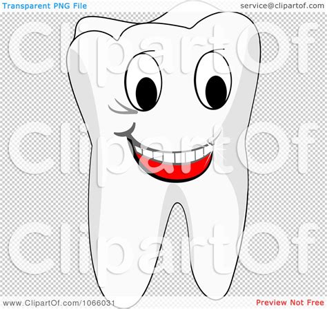 Clipart Happy Tooth Royalty Free Vector Illustration By Vector