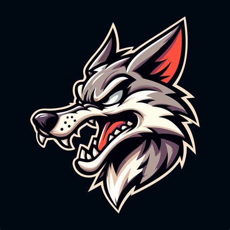 jackal head mascot logo template 36009049 Vector Art at Vecteezy