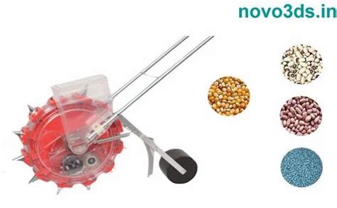 novo3D Mild Steel Manual seed drill machine hand operated seed drill ...