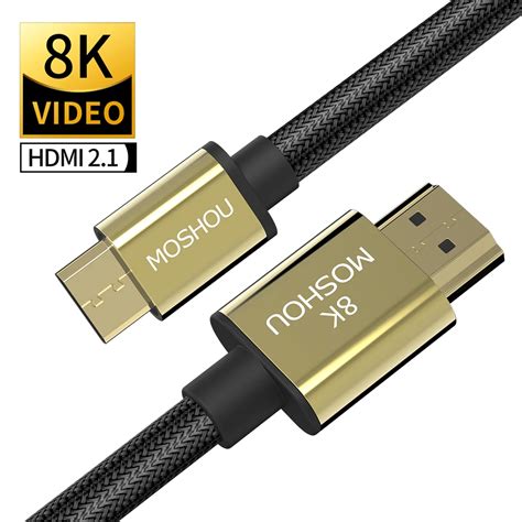 Mini HDMI à HDMI Moshou adaptateur Mini HDMI vers câble HD 8K 1080p