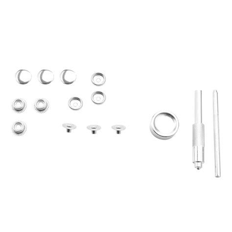 sets metal press studs sewing button snap fasteners kit sewing snap