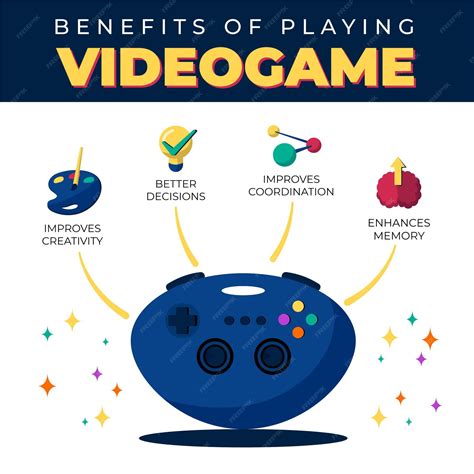 Beneficios De Jugar Infografía De Videojuegos Vector Gratis