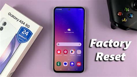 How To Factory Reset Samsung Galaxy A54 5g Youtube