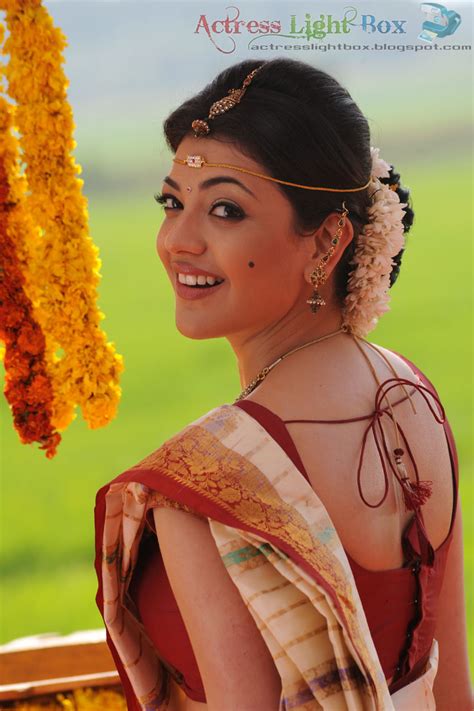 Actress Light Box Kajal Agarwal Hot In Bridal Saree