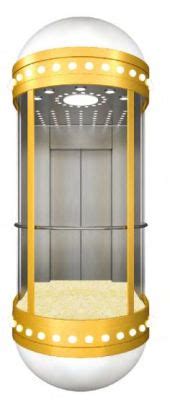 Stainless Steel Mirror Home Panoramic 6 Person Passenger Elevator Lift