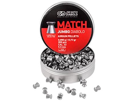 JSB Match Jumbo Diabolo Pellets 22 Cal 13 73 Grains Wadcutter