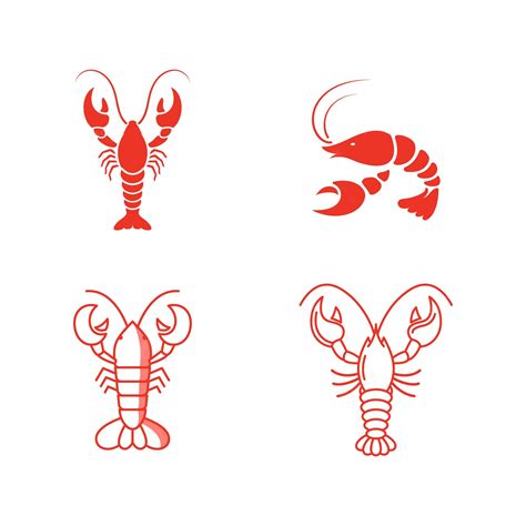 Premium Vector Shrimp Vector Icon Illustration Design Template