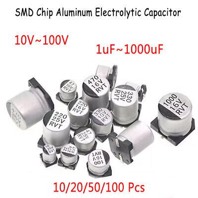 10V 16V 25V 35V 50V 63V 100V SMD Chip Aluminum Electrolytic Capacitor