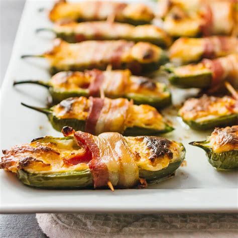 Bacon Wrapped Jalapeño Peppers Stuffed With Cream Cheese Savory Tooth