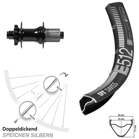 DT Swiss E 512 Hinterrad 29 Zoll Mit Formula DHG 142 Nabe H 8252827