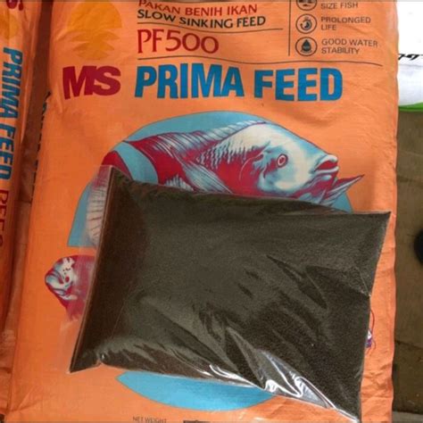 Jual Pelet Ikan Kecil PF 500 Repack 350 Gram Pakan Ikan Hias Pakan