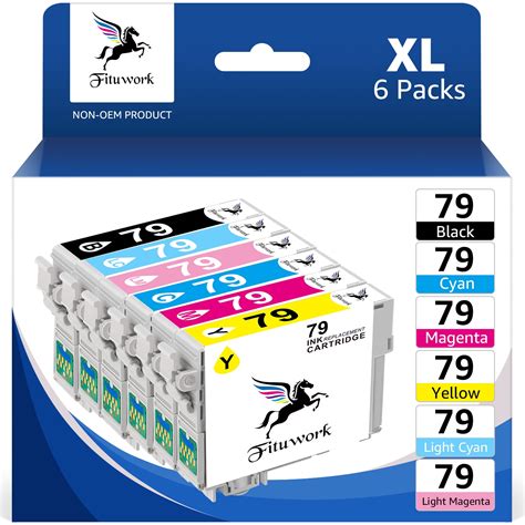 79 Ink Cartridge Replacement For Epson 79 Ink Cartridges Use With Artisan 1430 Stylus Photo 1400