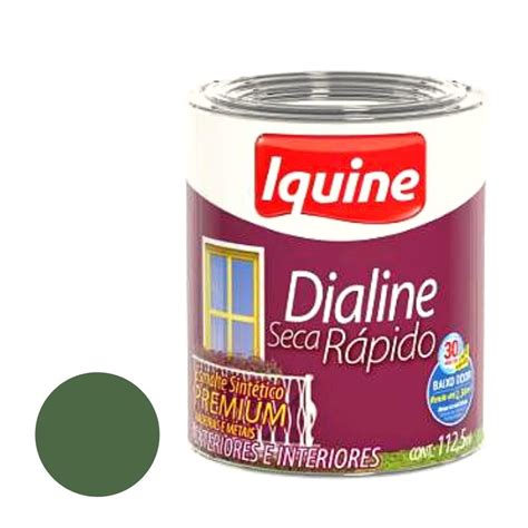 Tinta Esmalte 112 5ml Dialine Seca Rápido Verde Folha IQUINE REF