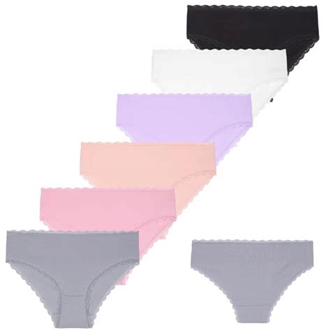 6x Figi Majtki Damskie Prążkowane Bikini Bawełniane Koronkowe MORAJ M 5902720479577 Cena