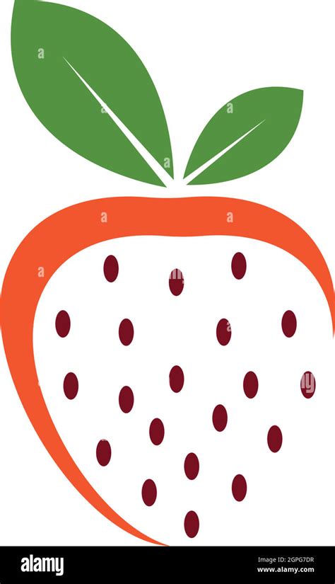 Strawberry Icon Logo Vector Illustration Stock Vector Image And Art Alamy