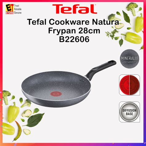 Tefal Cookware Natura Frypan 28cm B22606 B2260695 Pan Lazada