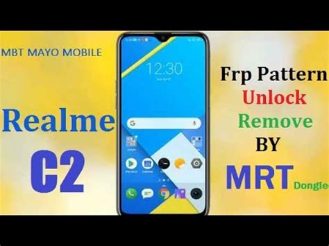 Realme C Frp Pattern Unlock By Mrt Youtube