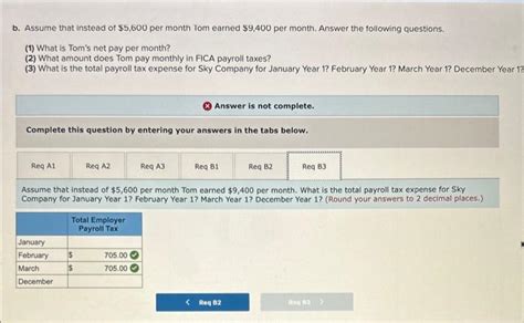 Solved Sky Company Employed Tom Mills In Year Tom Earned Chegg