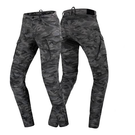 Jeansy Motocyklowe Damskie Shima Giro Lady Camo Szary Czarny