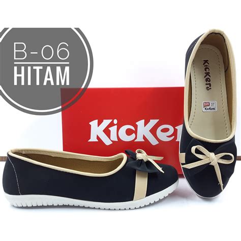 Jual Sepatu Kickers Wanita Flat Shoes Kode B Shopee Indonesia