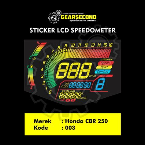 Jual Stiker Lcd Cbr Rr Kuning Gearsecond Shopee Indonesia