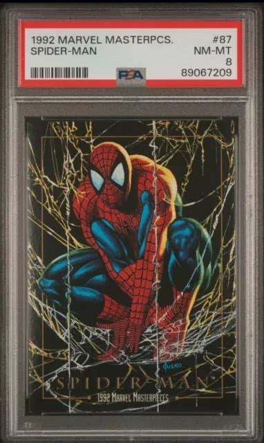 1992 SKYBOX MARVEL Masterpieces carte à collectionner 87 Spider Man