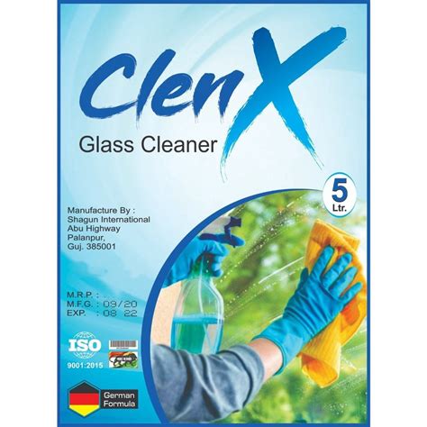 Clenx Screw Cap Liter Liquid Glass Cleaners Packaging Type Can At