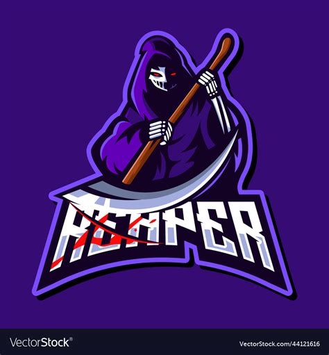 Reaper mascot logo Royalty Free Vector Image - VectorStock