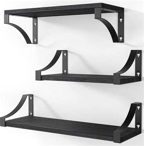 Amada Homefurnishing Floating Shelves Wall Mounted Set Of Rustic