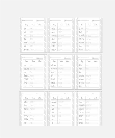 Feuilles De Travail Sur Le Tra Age Des Mots Vue Vecteur Premium