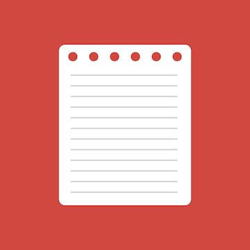 premium vector note illustration  transparent background