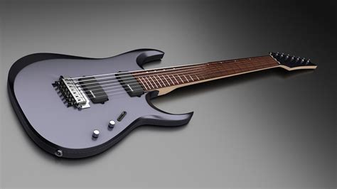 Ibanez 7 String Electric Guitar 3d Model Cgtrader