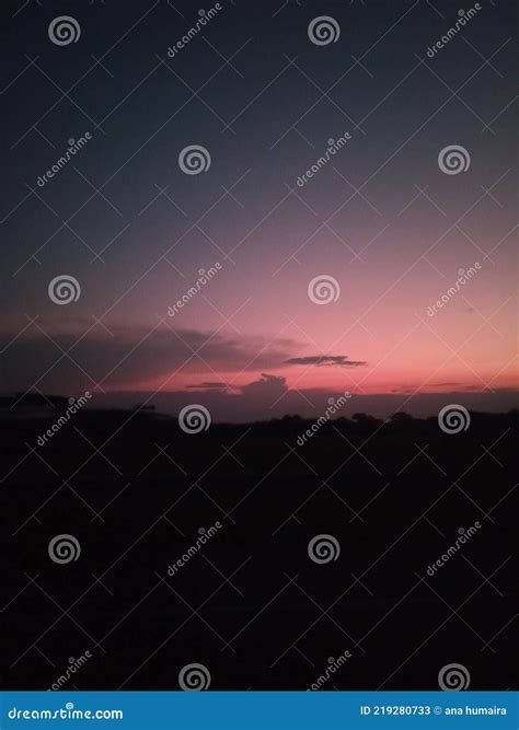 Red sky at morning stock image. Image of morning, sunrise - 219280733