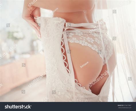 Sexy Beautiful Nude Bride Veil White Stock Photo Shutterstock