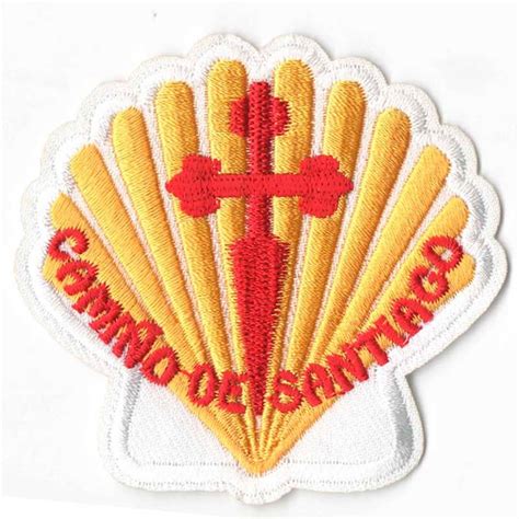 Camino De Santiago Patch Scallop Shell And Cross Of St James