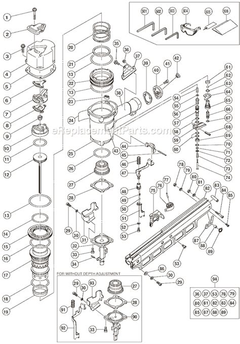 Hitachi Nail Gun Parts Diagram - Hanenhuusholli