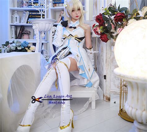 Genshin Impact Traveler Lumine Cosplay Costume Dress Etsy