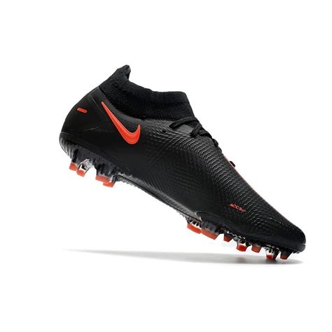 New 2021 Nike Phantom Gt Elite Df Fg Boots Black Chilired Smokegrey