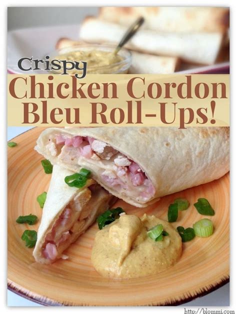 Crispy Chicken Cordon Bleu Roll Ups Quick And Easy Recipe