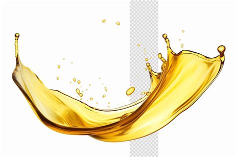 Premium Psd Transparent Oil Splash