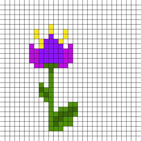 Flower Perler Bead Pattern Bead Sprite Flower Perler Flower Perler Images