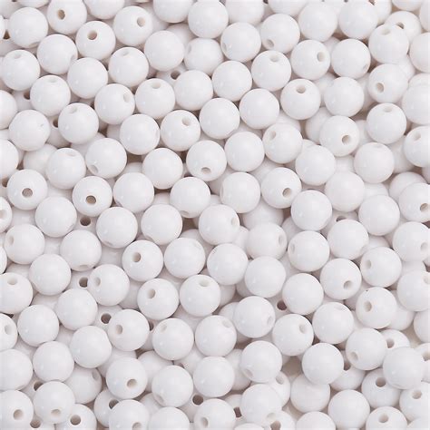 Wholesale Round Acrylic Bubblegum Beads With Hole Macaroon Solid Color