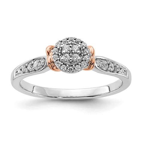 Si1 Si2 G H I Oval Cluster Ring 14k Gold Lab Grown Diamond RM7571E