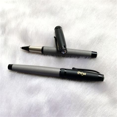 Personalized Heavy Triangle Black Pen Matt Finish Name Pen