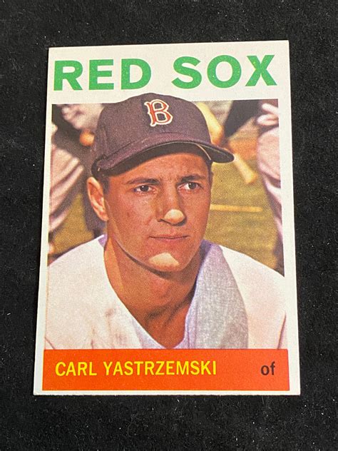 Lot EXMT 1964 Topps Carl Yastrzemski 210 Baseball Card HOF