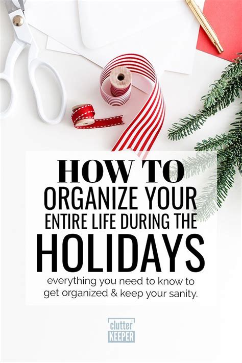 Holiday Organization Your Complete Guide Holiday Organization Holiday Organization Planners